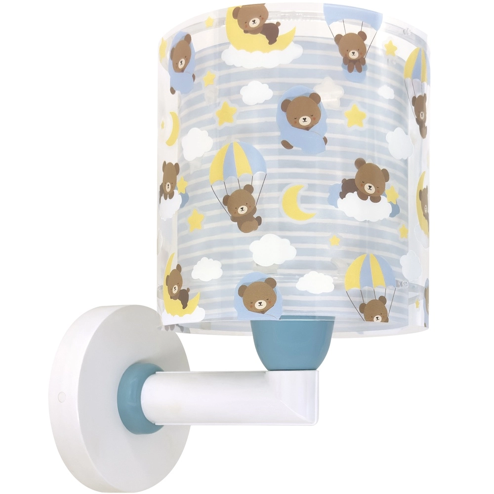 Wandleuchte für Kinderzimmer Baby Teddy blau