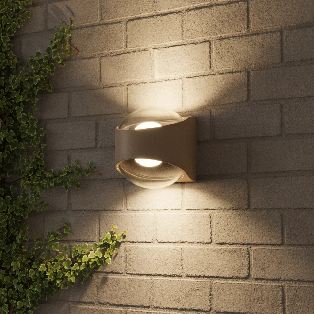 Moderner Wandfleck London Beige – 2x LED
