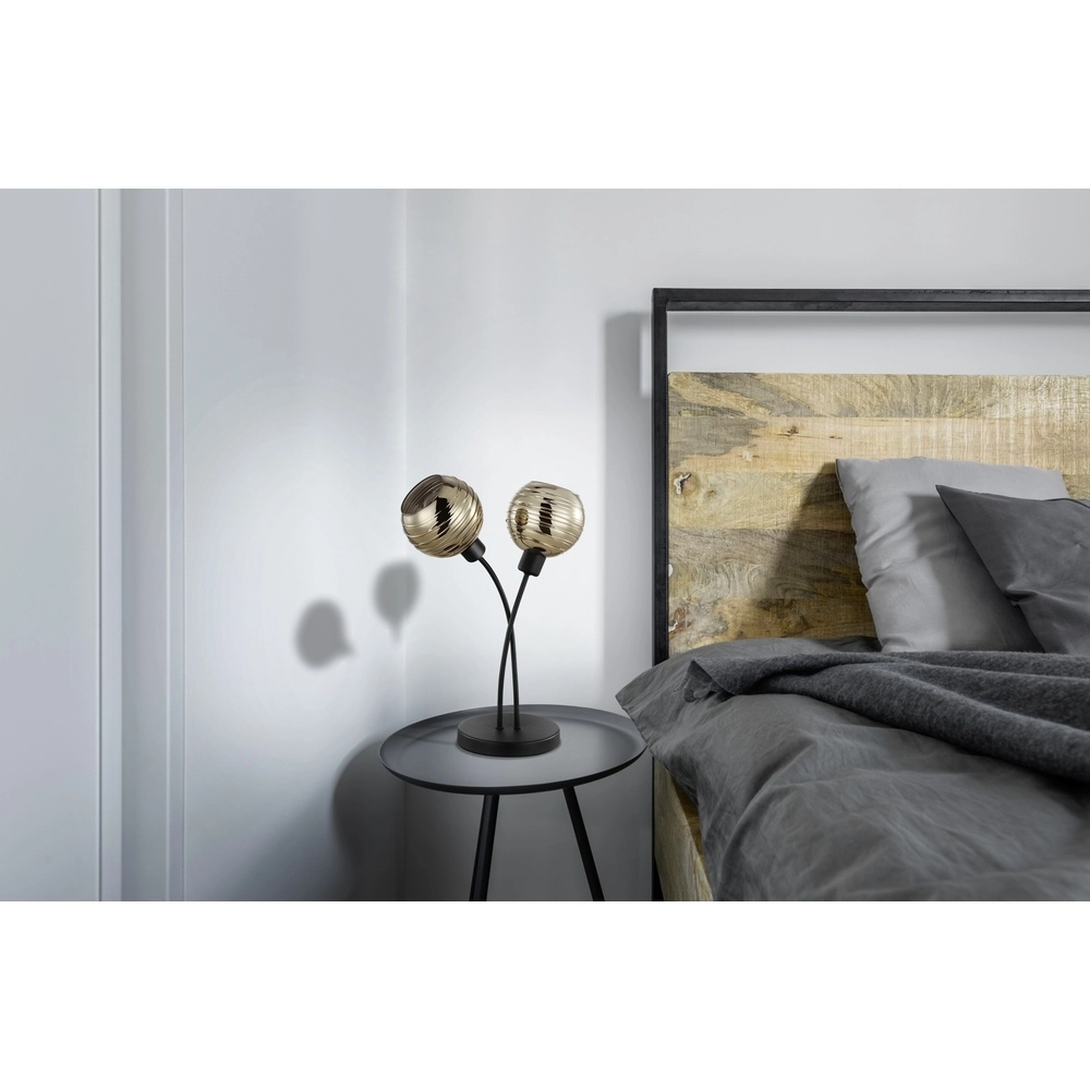 Tischlampe Creppo Schwarz Eglo 9002759396930