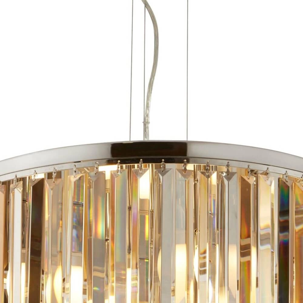 Hängelampe aus Kristall Clarissa Ø 60cm Searchlight 5053423136936