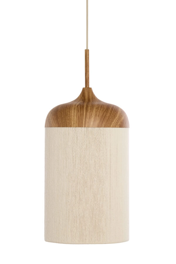 Pendelleuchte Dania heller Holzdruck Ø 22cm Light & Living 8717807743352