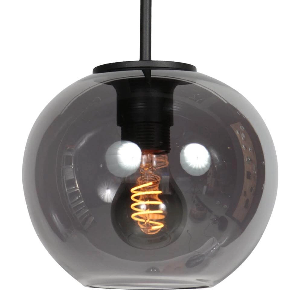 Pendelleuchte HaloSwap mit 1 Kugel Rauchglas Ø 20cm Steinhauer 8712746179736