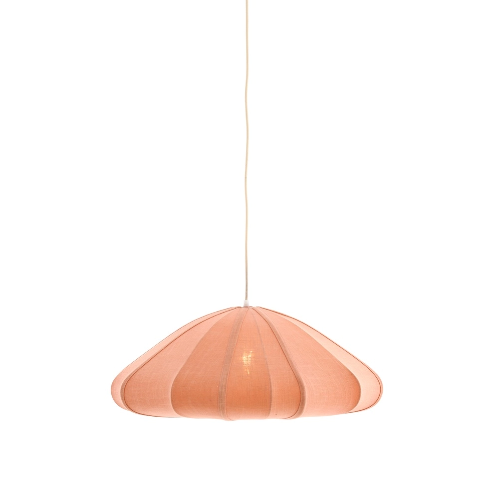 Stoff-Pendellampe Cesano Ø 64 cm – hellrosa Light & Living 8717807779320