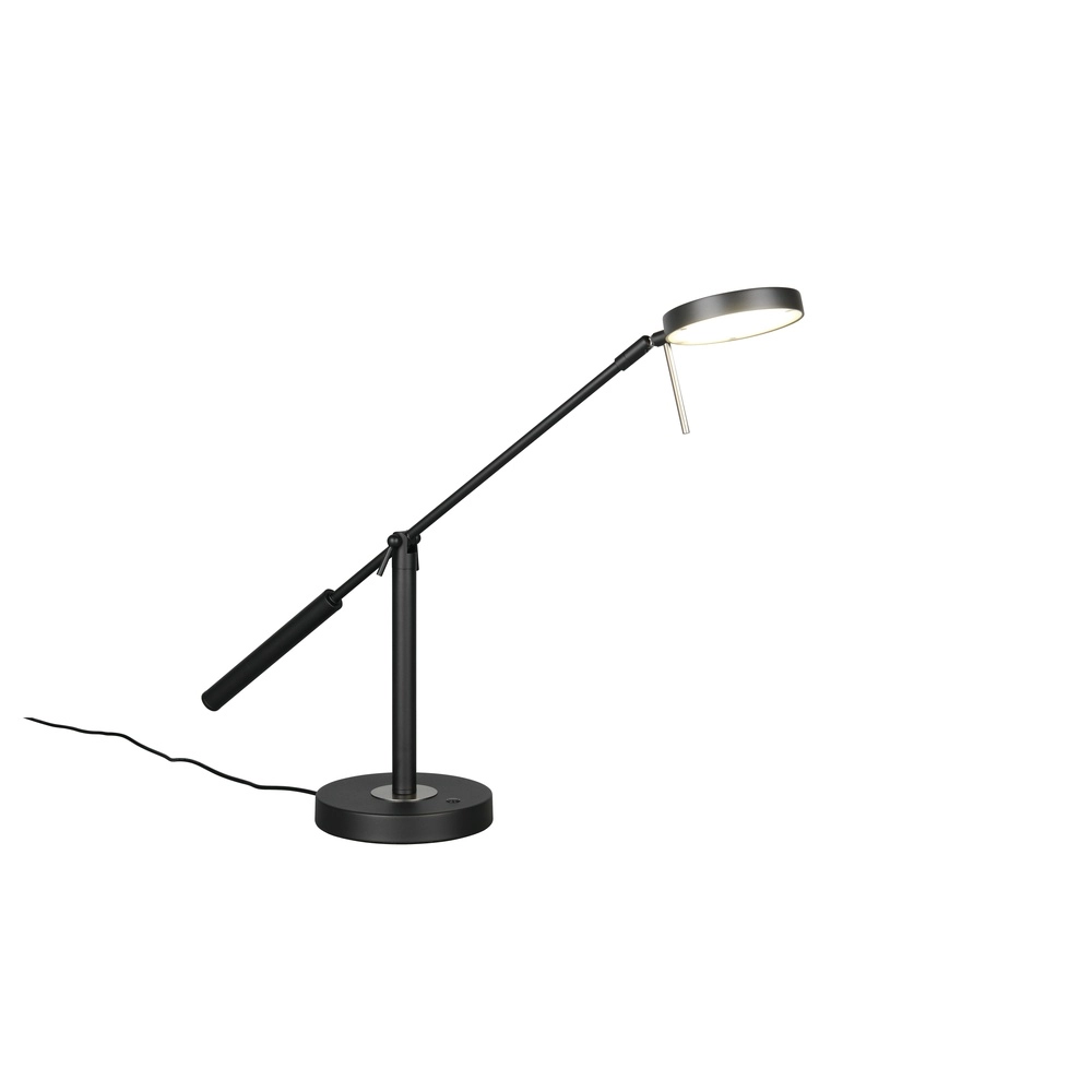 Schreibtischlampe Monza Schwarz Trio 4017807693256
