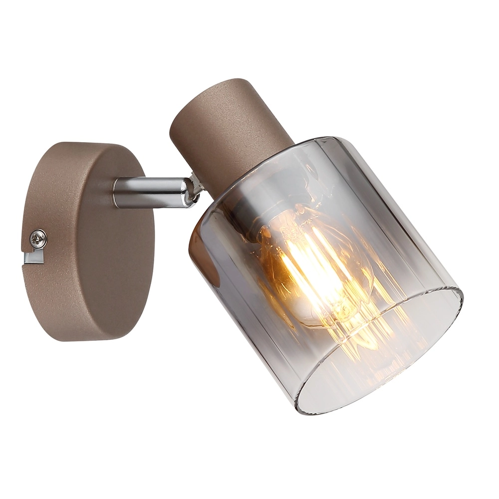 Wandlampe Walton Kaffeebraun