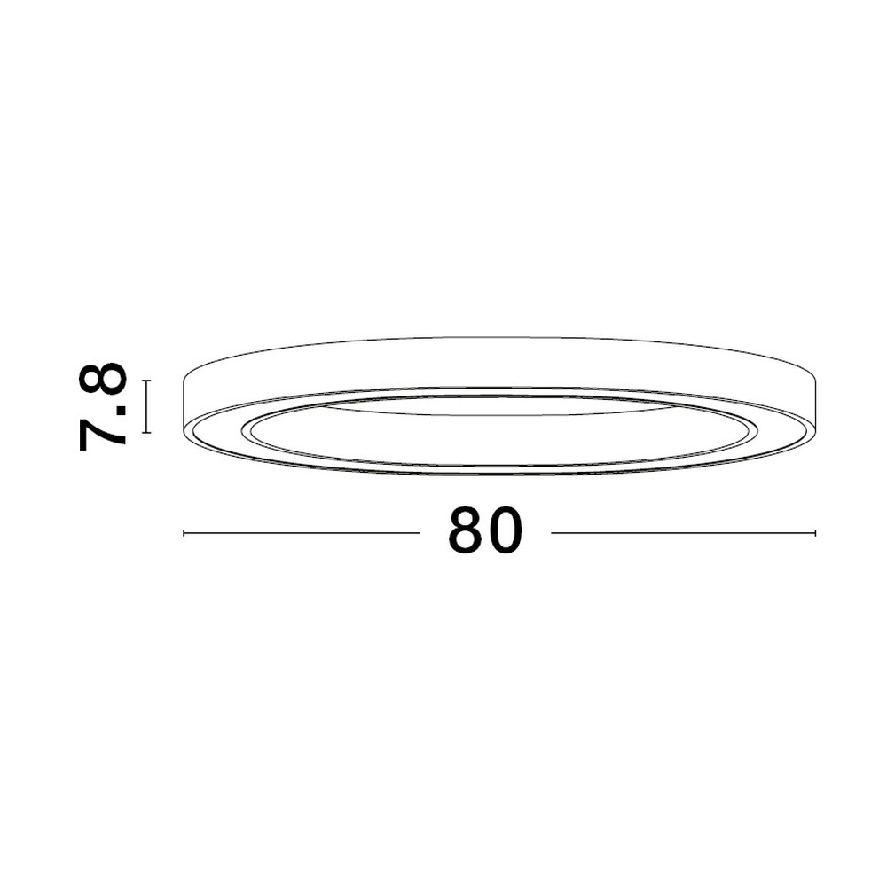 Design-Deckenleuchte Sting schwarz Ø 80cm Lyora 5212017437501