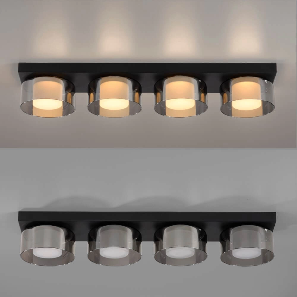 Schwarze Deckenleuchte Rika 4-Licht-Schwarz Paul Neuhaus 4012248385029