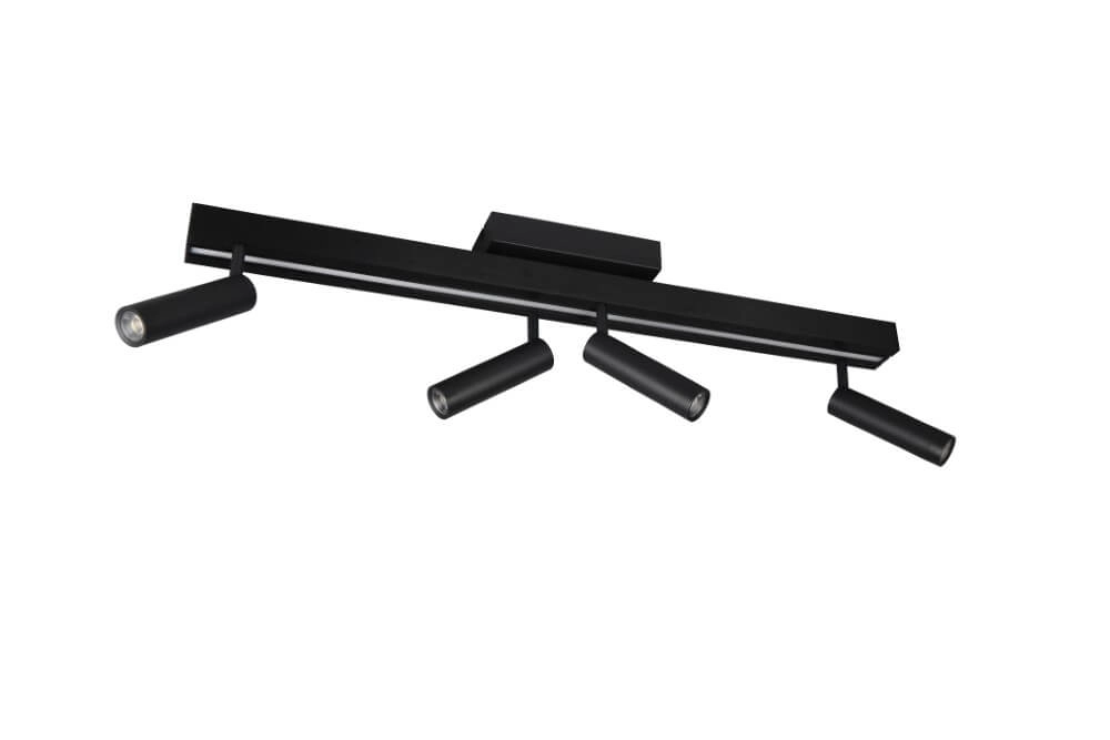 4-flammiger LED-Spot Zeno Schwarz Trio 4017807622904