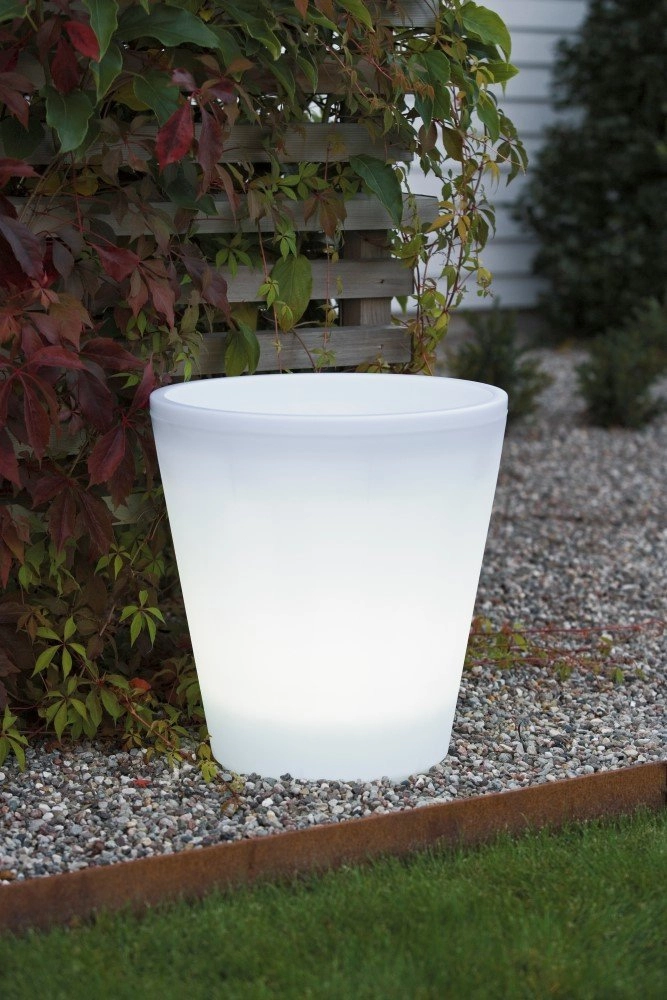 LED Blumentopf Assisi LED 37 cm - 12W - weiß KonstSmide 7318307454000