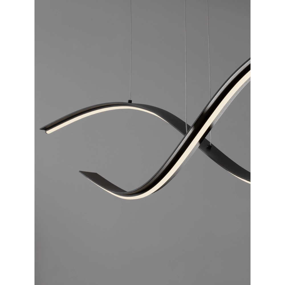 Hängelampe curl Brio schwarz Lyora 5212017479839
