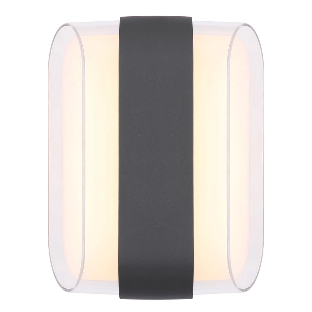 Design-Wandleuchte Plixon anthrazit oval Globo 9007371452439