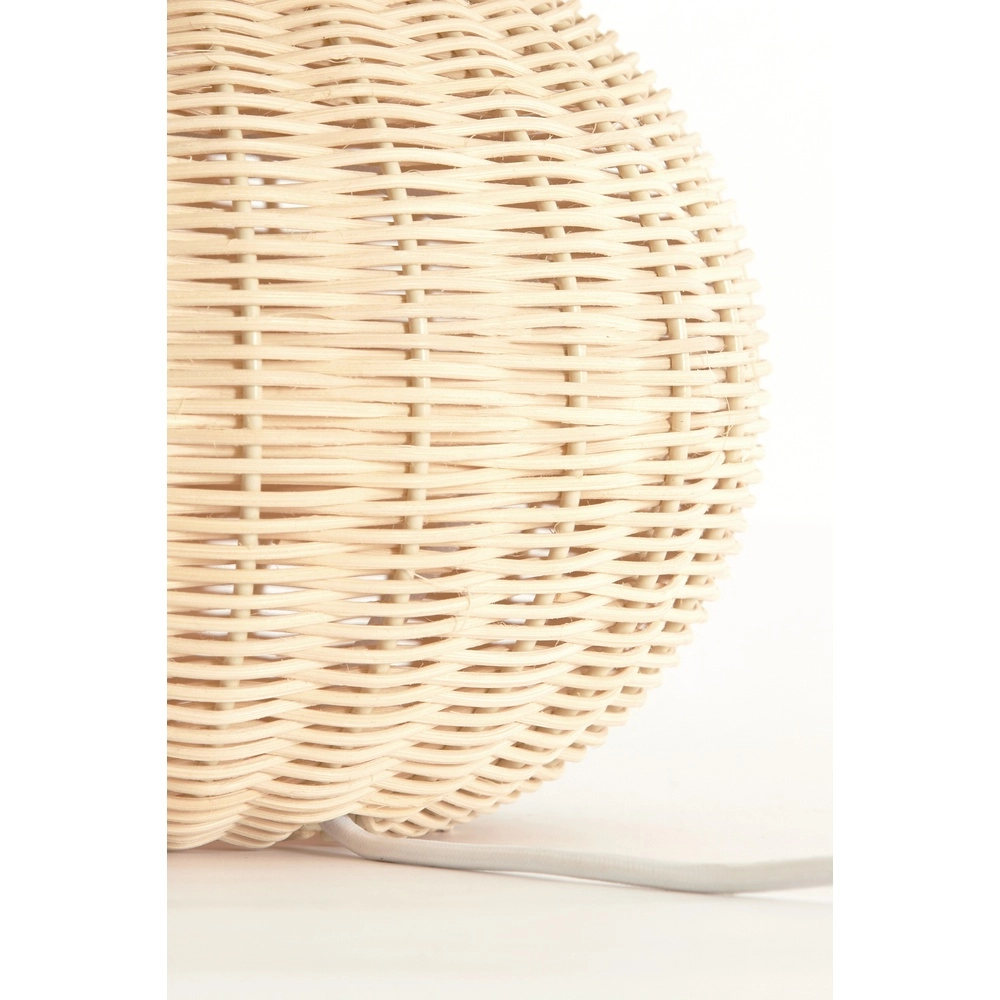 Rattan-Tischlampe Mavon Ø 27,5 cm – natürliches Rattan Light & Living 8717807820527