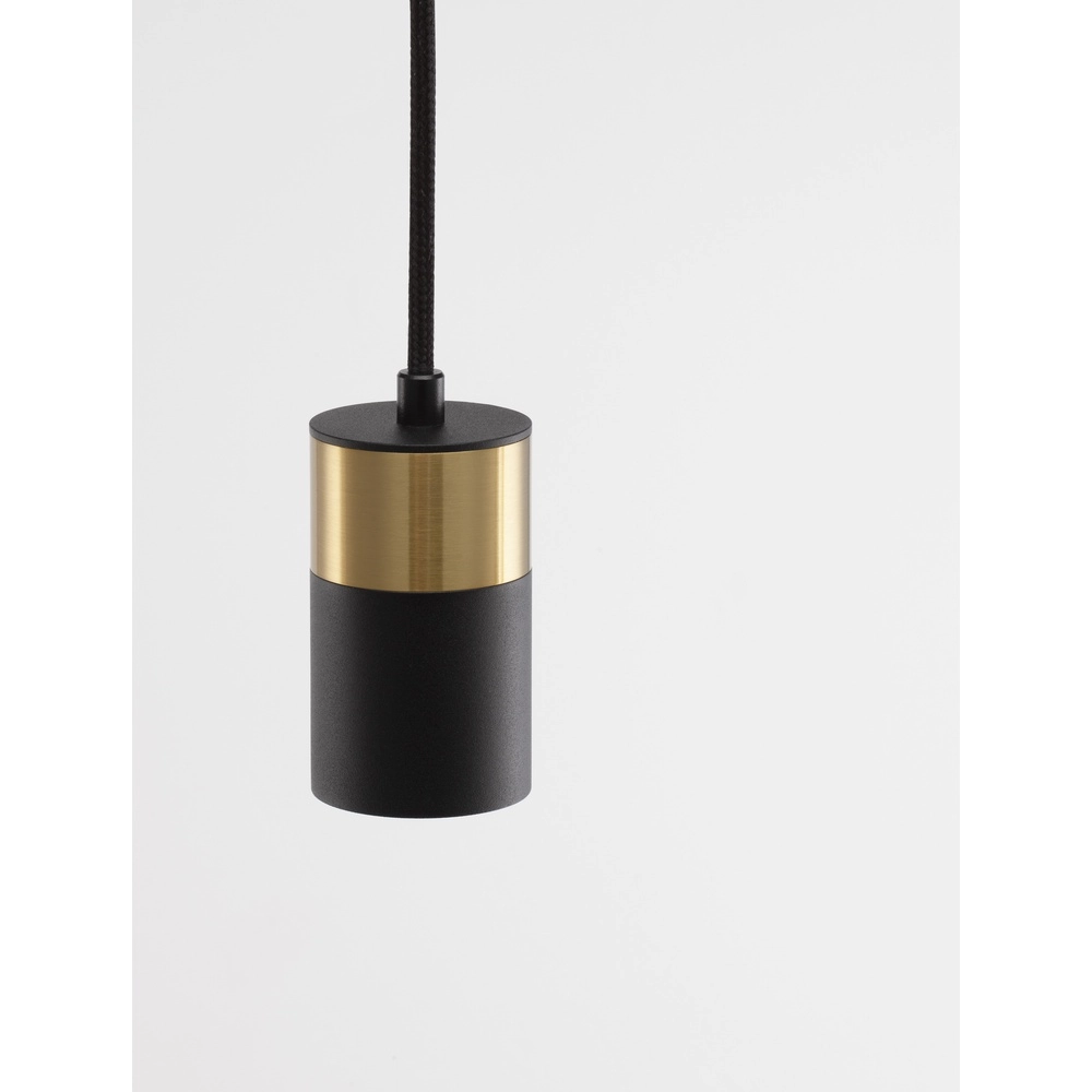 Pendelleuchte Pongo S Single 9,5cm gold mit schwarz Lyora 5212017430335