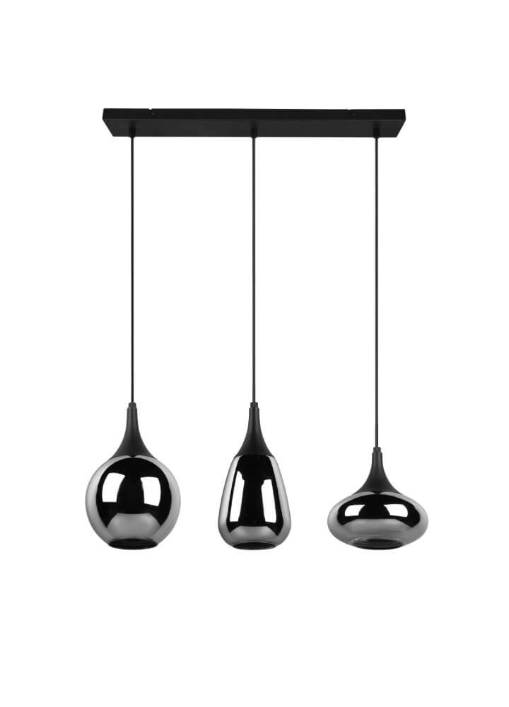 Hängelampe mit 3 Leuchten Lumina mit Rauchglas Trio 4017807542271