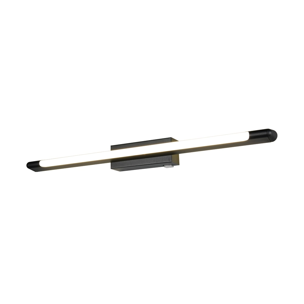 Spiegellampe Alberto Schwarz 71 cm