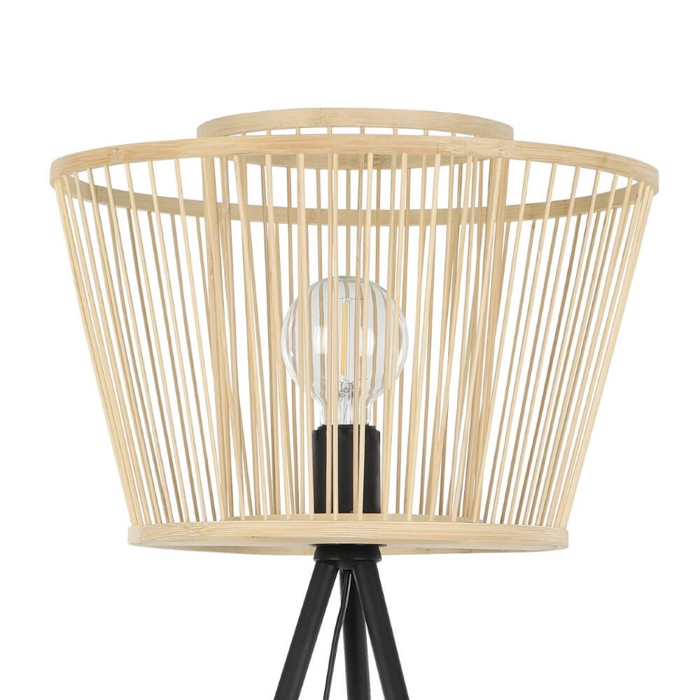 Stehlampe aus Holz Hykeham 129,5 cm hoch Eglo 9002759438555