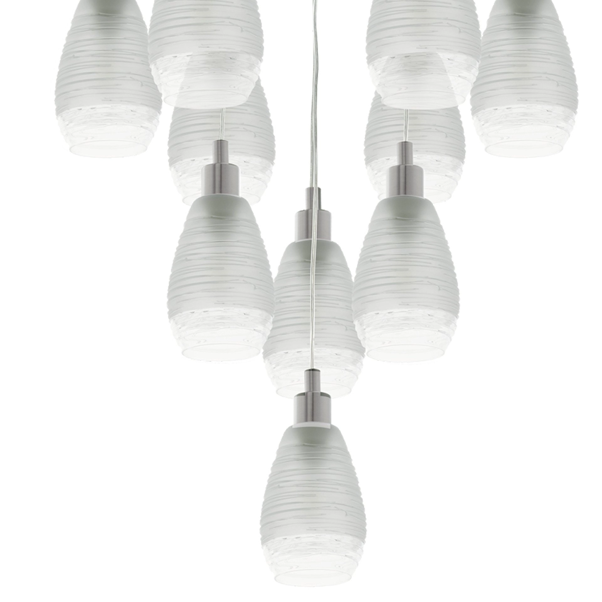 Hängelampe mit 10 Leuchten Siracusa Nickel Stars of Light 9002759395032