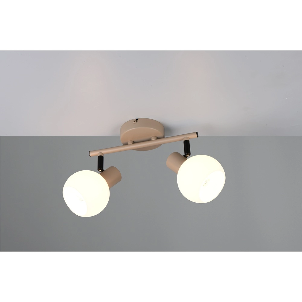 Deckenlampe Boba 2-helles Beige Trio 4017807654615