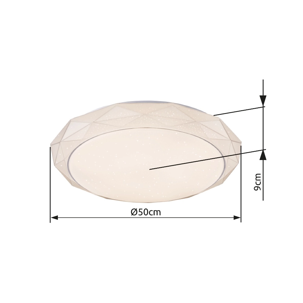Design-Deckenlampe Andi weißer Ø 50cm Globo 9007371383405