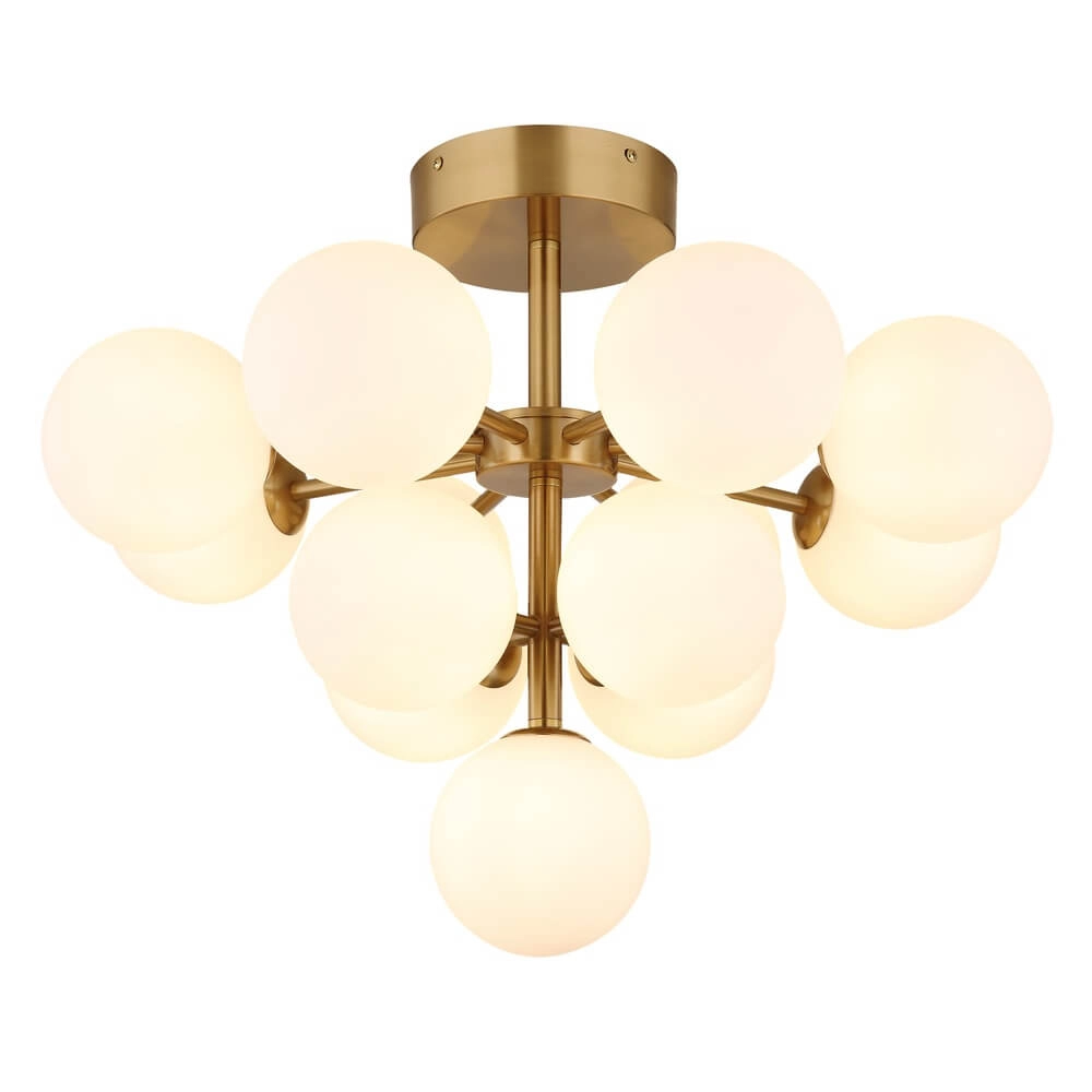 Goldene Deckenleuchte Grappy 13-flammig Globo 9007371453122