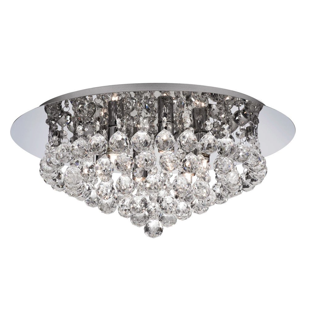 Deckenleuchte Hanna 45 cm Chrom mit Kristall Searchlight 5013874355478