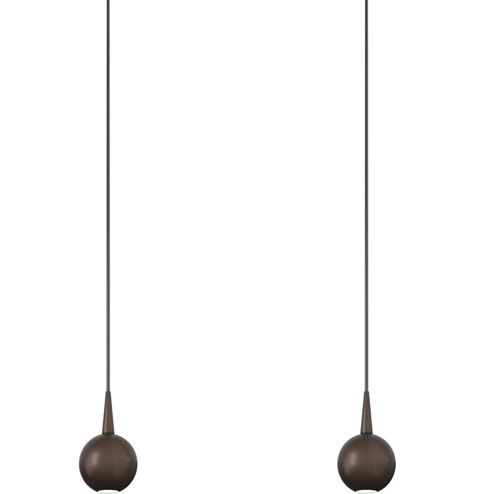 4-Licht Pendellampe Talana kakaobraun Ø 6 cm DTW Masterlight 8718121371047