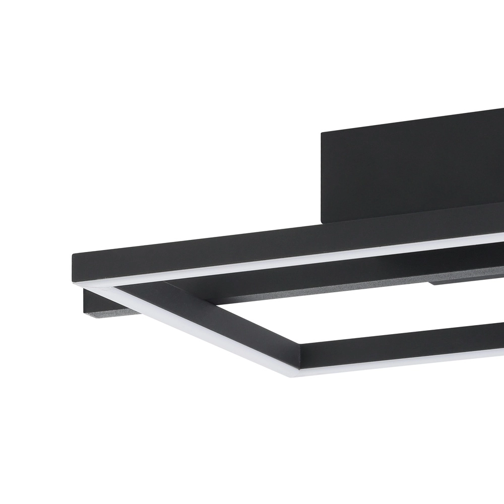 LED-Deckenlicht Amandolo mit Fernbedienung – Schwarz – Quadrat Eglo 9008606303939