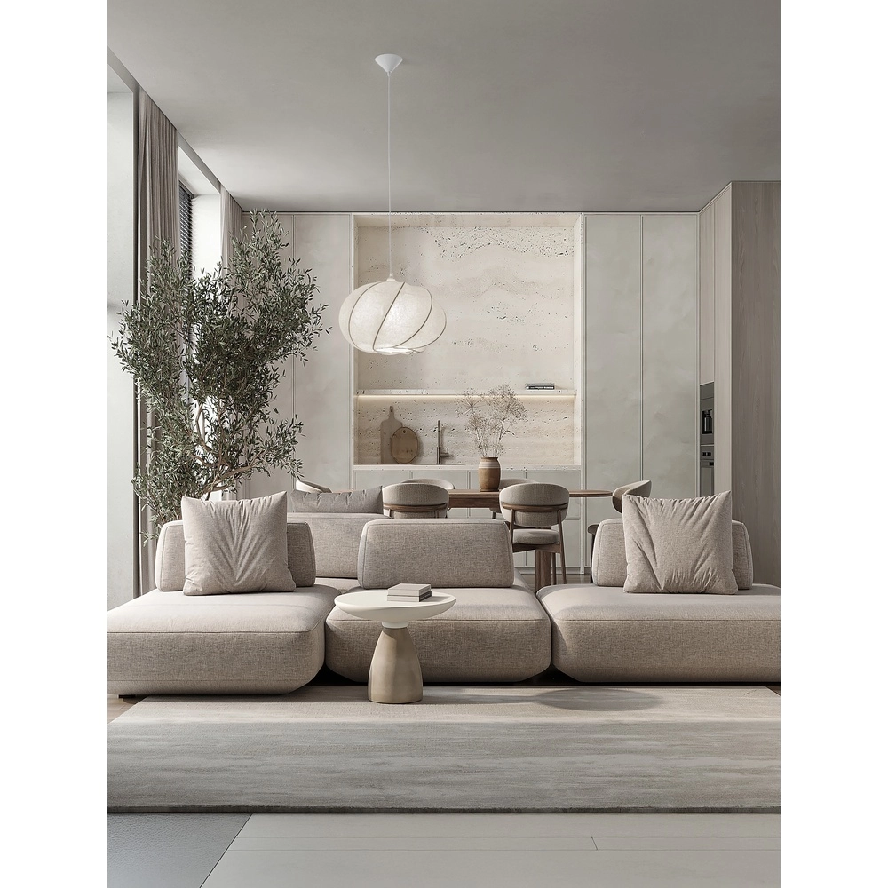 Pendelleuchte Bora weiß Ø 45cm Lyora 5212017477453