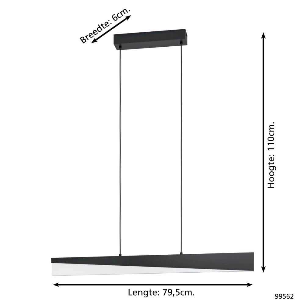 Schwarze LED-Hängelampe Isidro Eglo 9002759995621