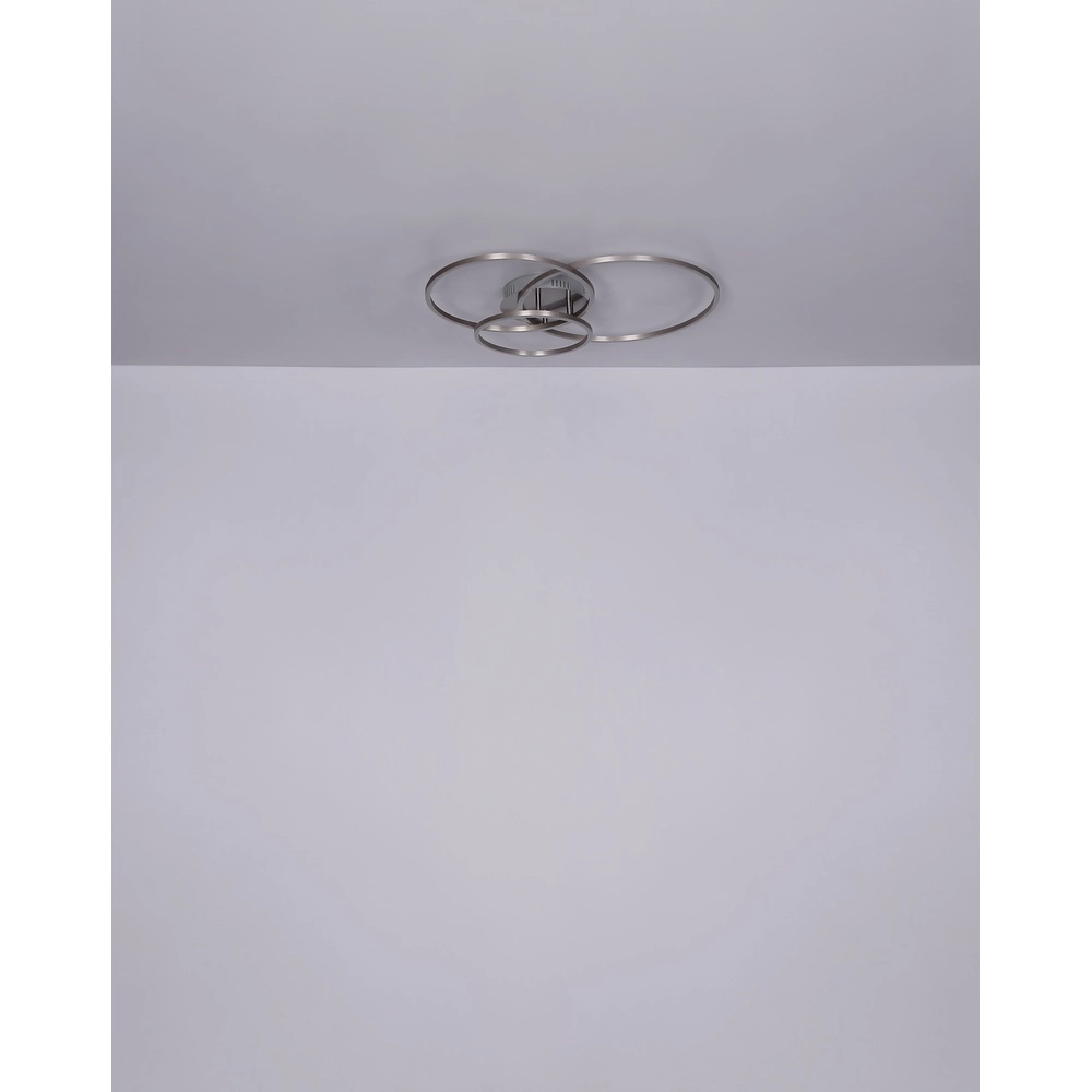 Moderne Deckenlampe Munni Nickel Globo 9007371395842