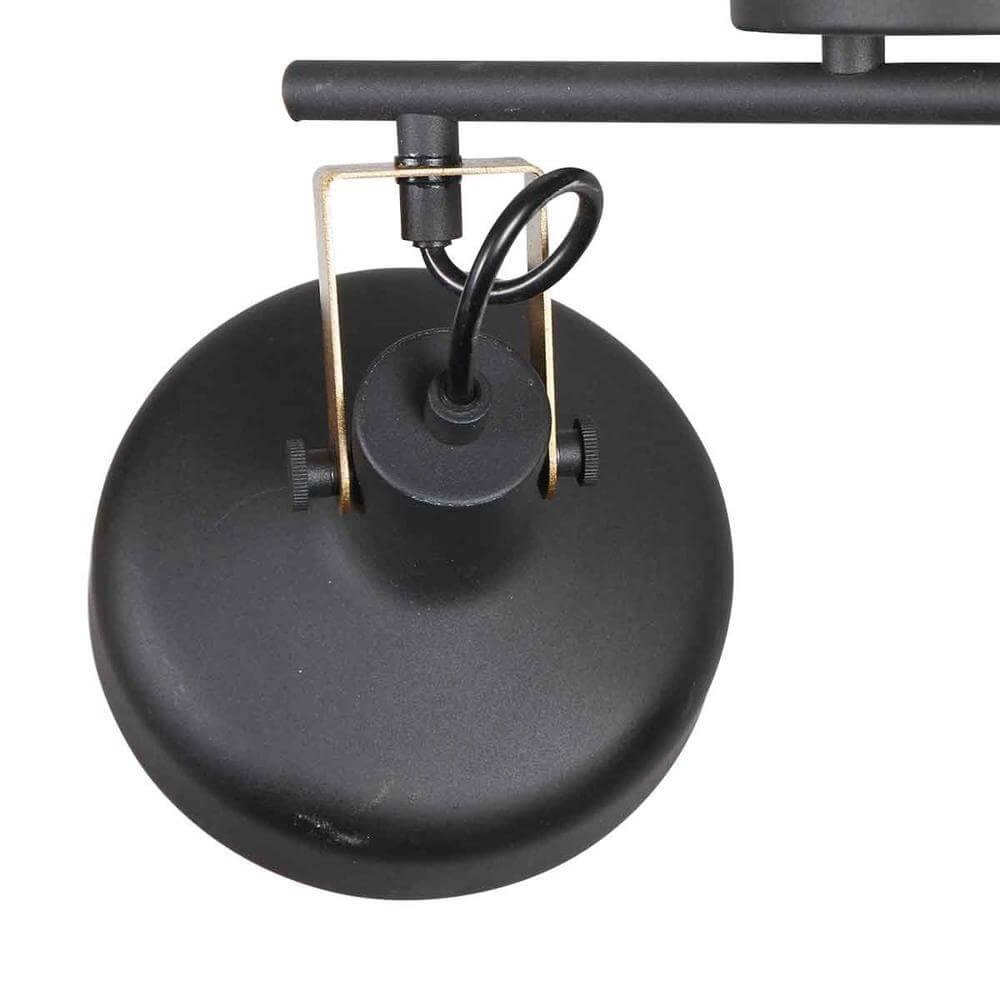Deckenlampe Prato schwarz mit gold 2-flammig Steinhauer 8712746176384