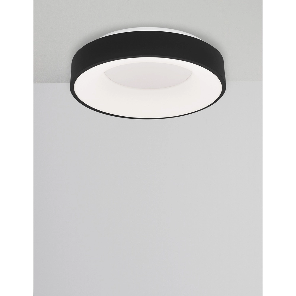 Deckenlampe Rando Thin schwarz Ø 38cm