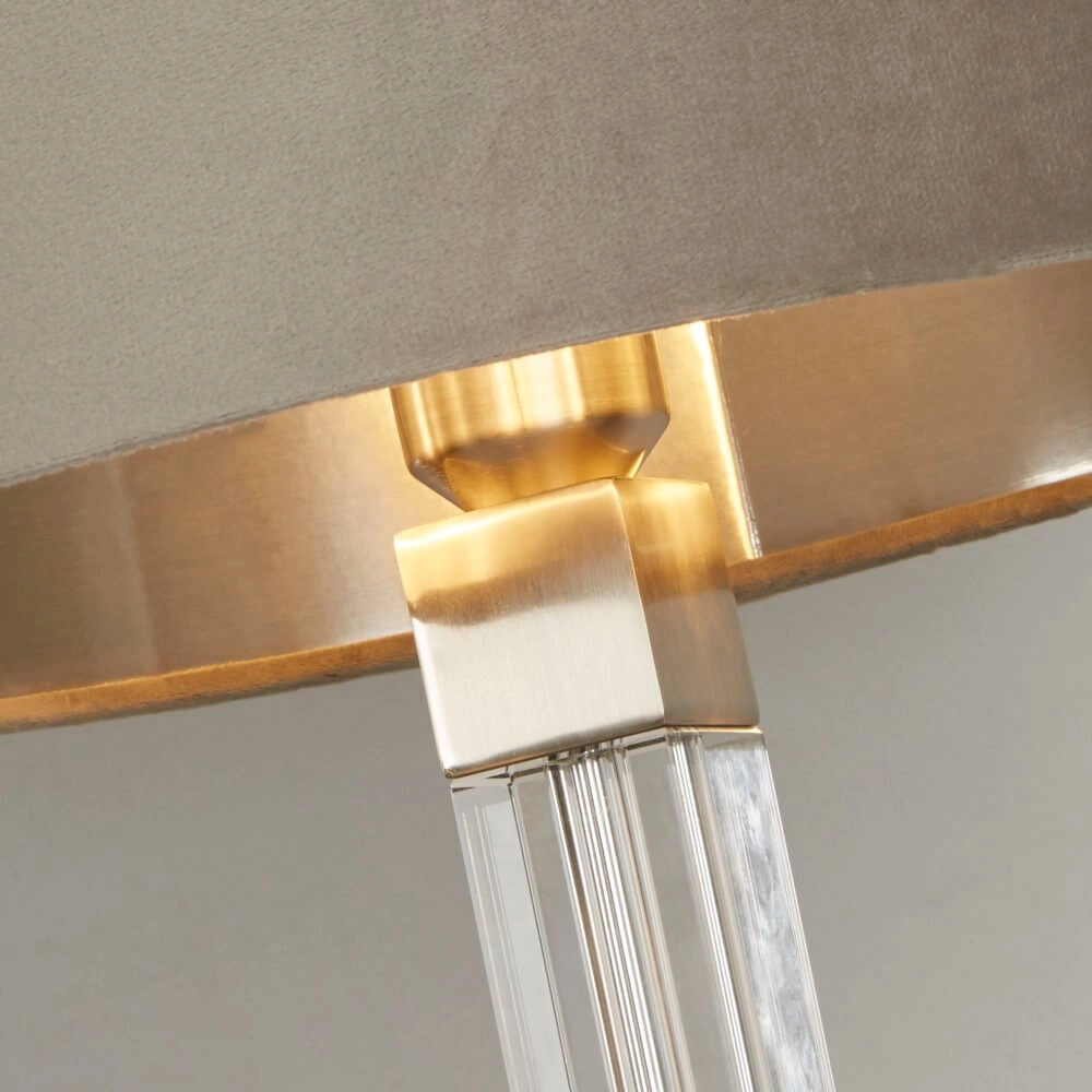 Designer-Tischlampe Scarborough Gold mit Bronzeton Searchlight 5053423257099