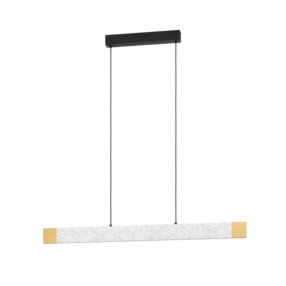 Hängelampe Vallelado grau mit Holz