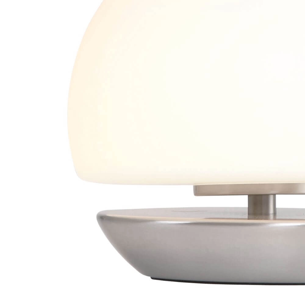 Tischlampe Ancilla 17 cm metallic-grau Steinhauer 8712746114331