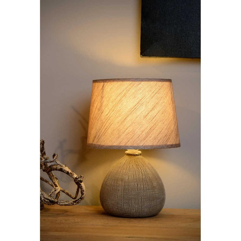 Tischlampe Ramzi Braun Lucide 5411212470188