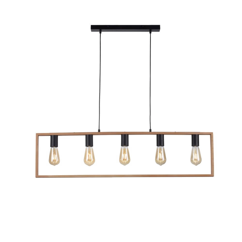 Ländliche Hängelampe Franky 5-Licht Just Light 4043689966447