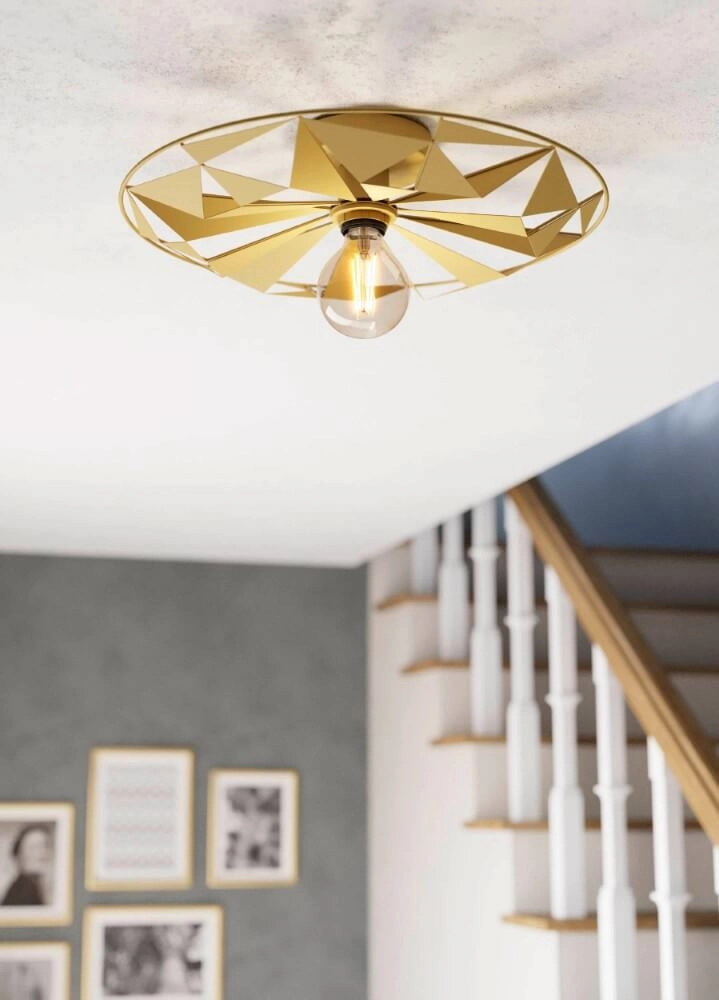 Goldene Deckenlampe Castanuelo Ø 42,5cm Eglo 9002759435998