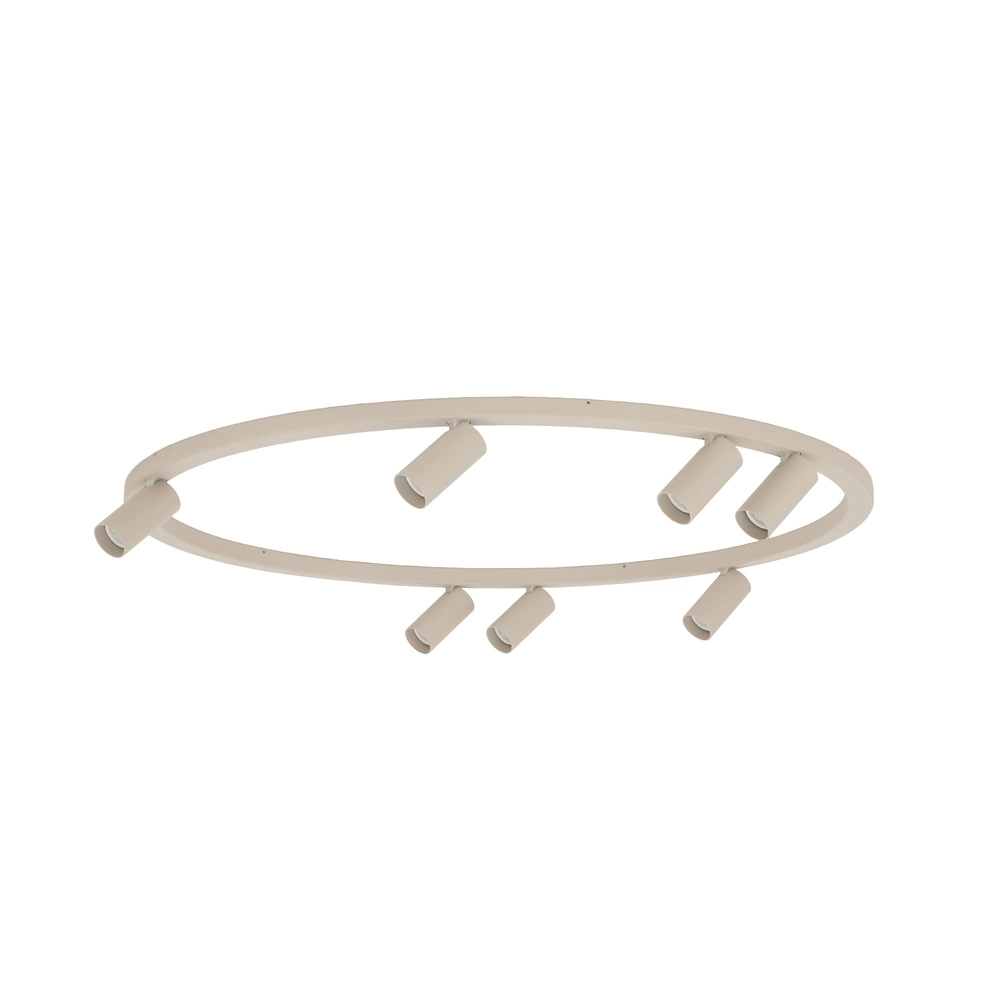 Kreisförmige, oberflächenmontierte Scheinwerfer Fourty 7x GU10 – beige Lyora 5903139119481