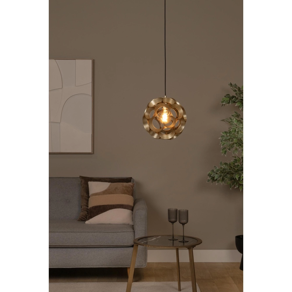 Einzigartige Pendellampe Hannelore Ø 30cm Gold Lucide 5411212106216
