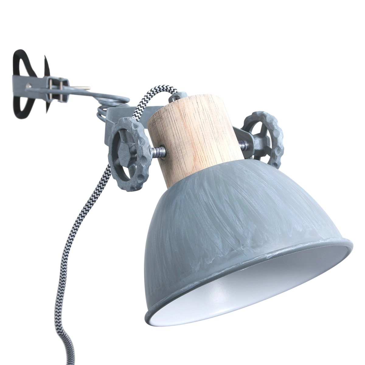Klemmstelle Gearwood Zinkgrau mit Holz Steinhauer 8712746133776