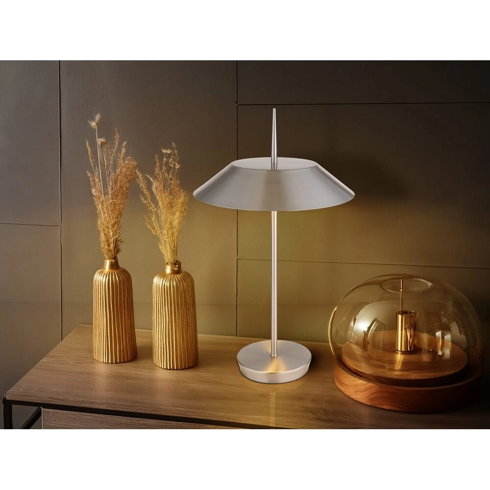 Design-Tischleuchte Brenlor Nickel Globo 9007371456581