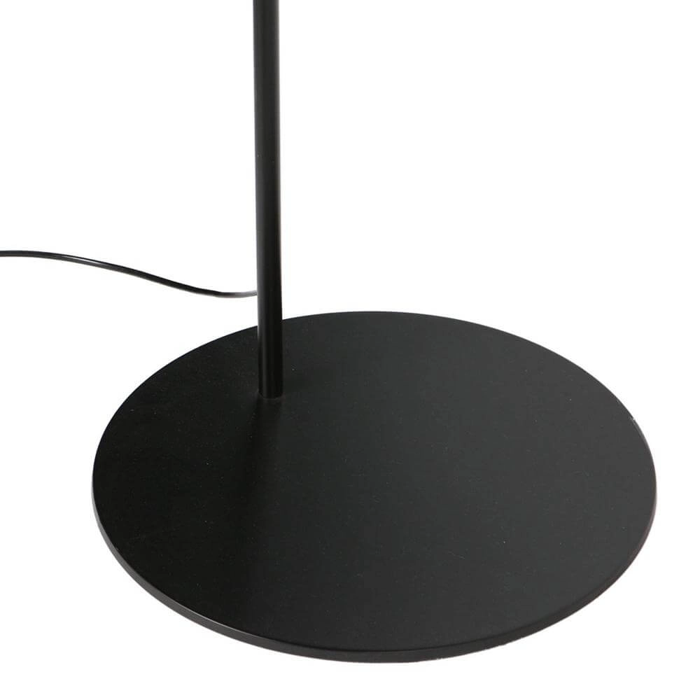 Stehlampe Curve schwarz mit Rattanschirm Ø 50cm Steinhauer 8712746179422