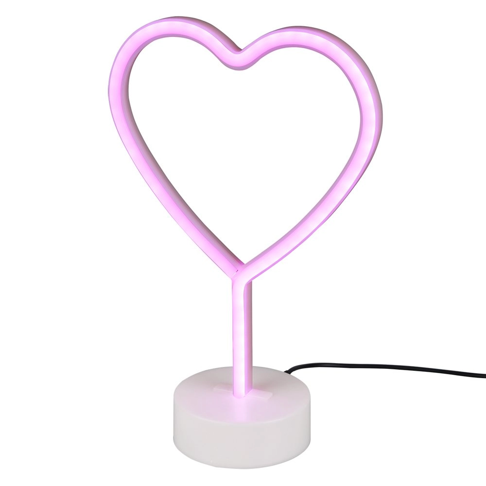 Tischlampe Heart Rosa