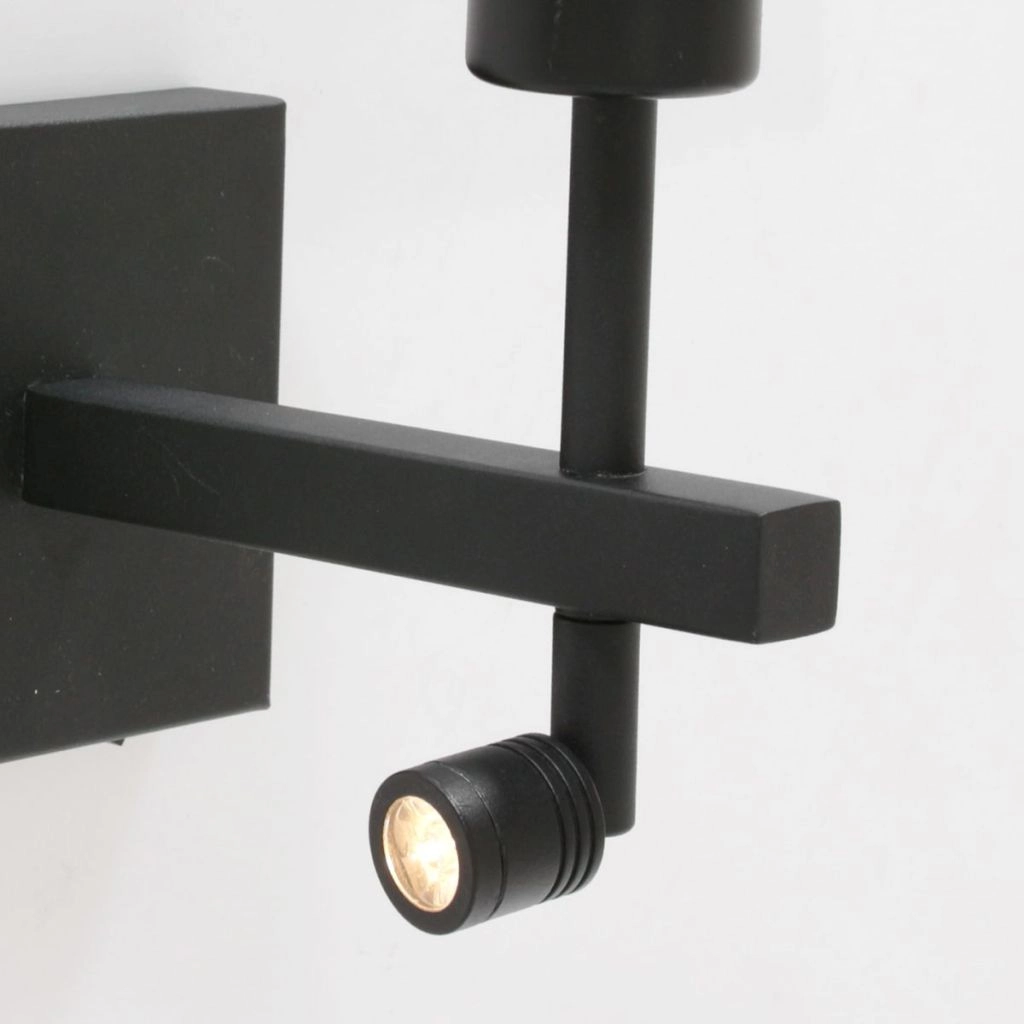 Schwarze Nachttischlampe Stang mit Korkkappe Ø20 cm Steinhauer 8712746180534