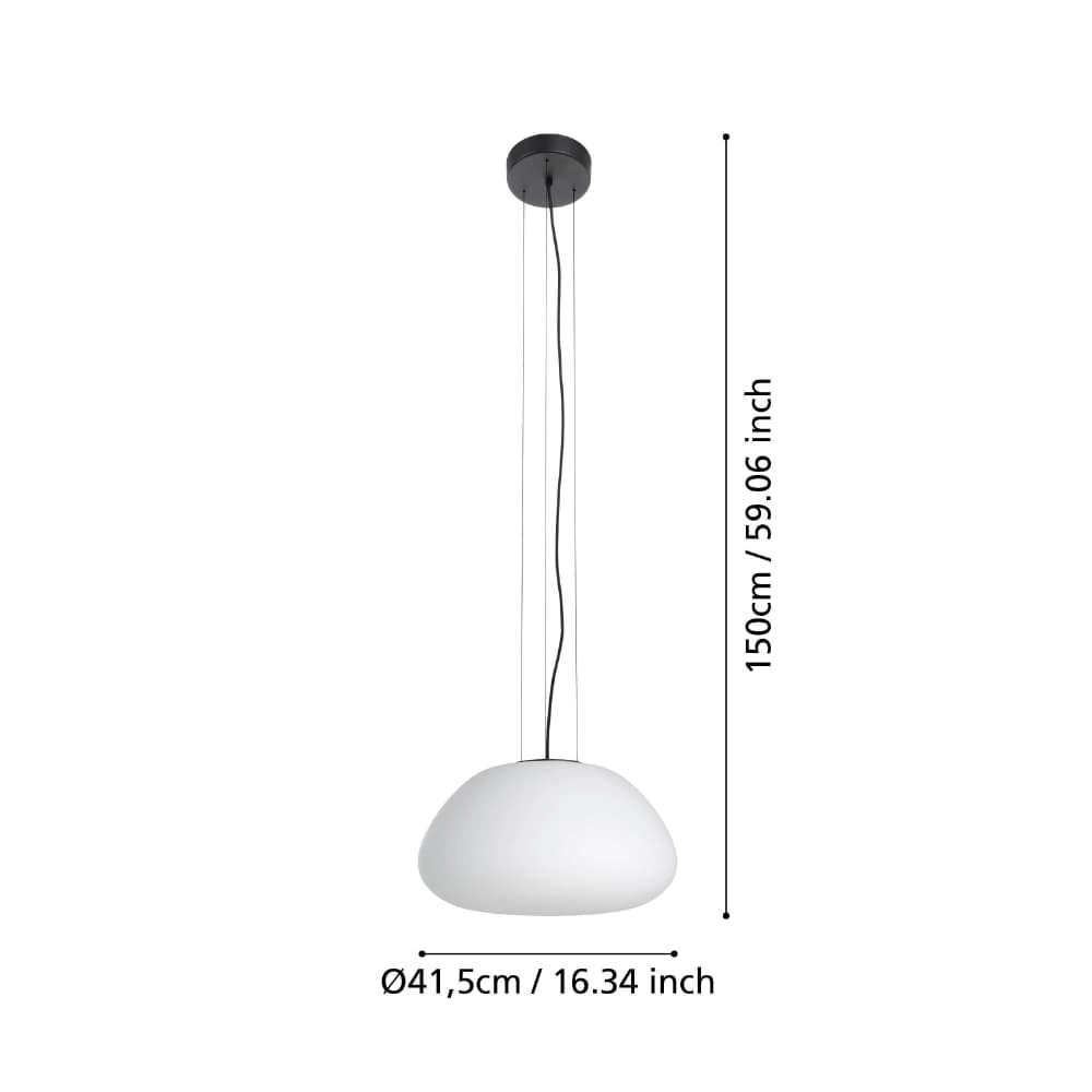 Hängelampe Balmes Ø 42cm - Opalglas Stars of Light 9008606243150