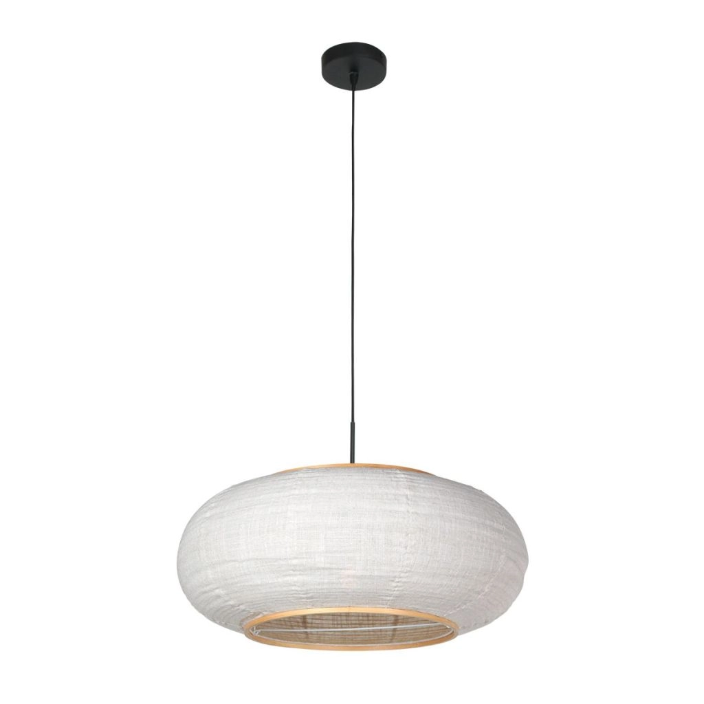 Pendellampe Silva Alba mit weißem Farbton Ø60 cm Steinhauer 8712746185355