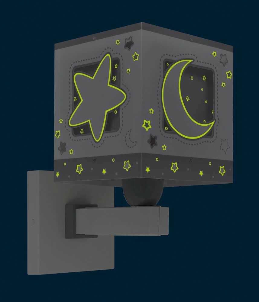 Graue Wandlampe Moonlight für Kinderzimmer Dalber 8420406632391
