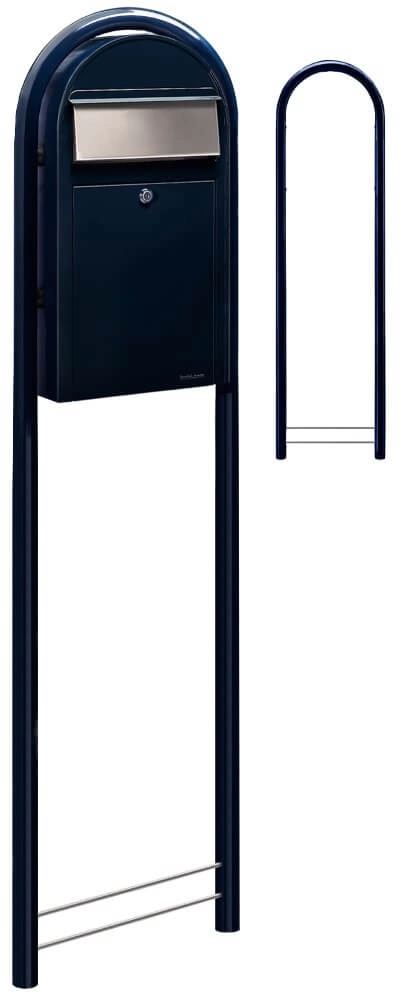 Briefkasten Grande S 5004 i Schwarz Blau Bobi 6417237037299
