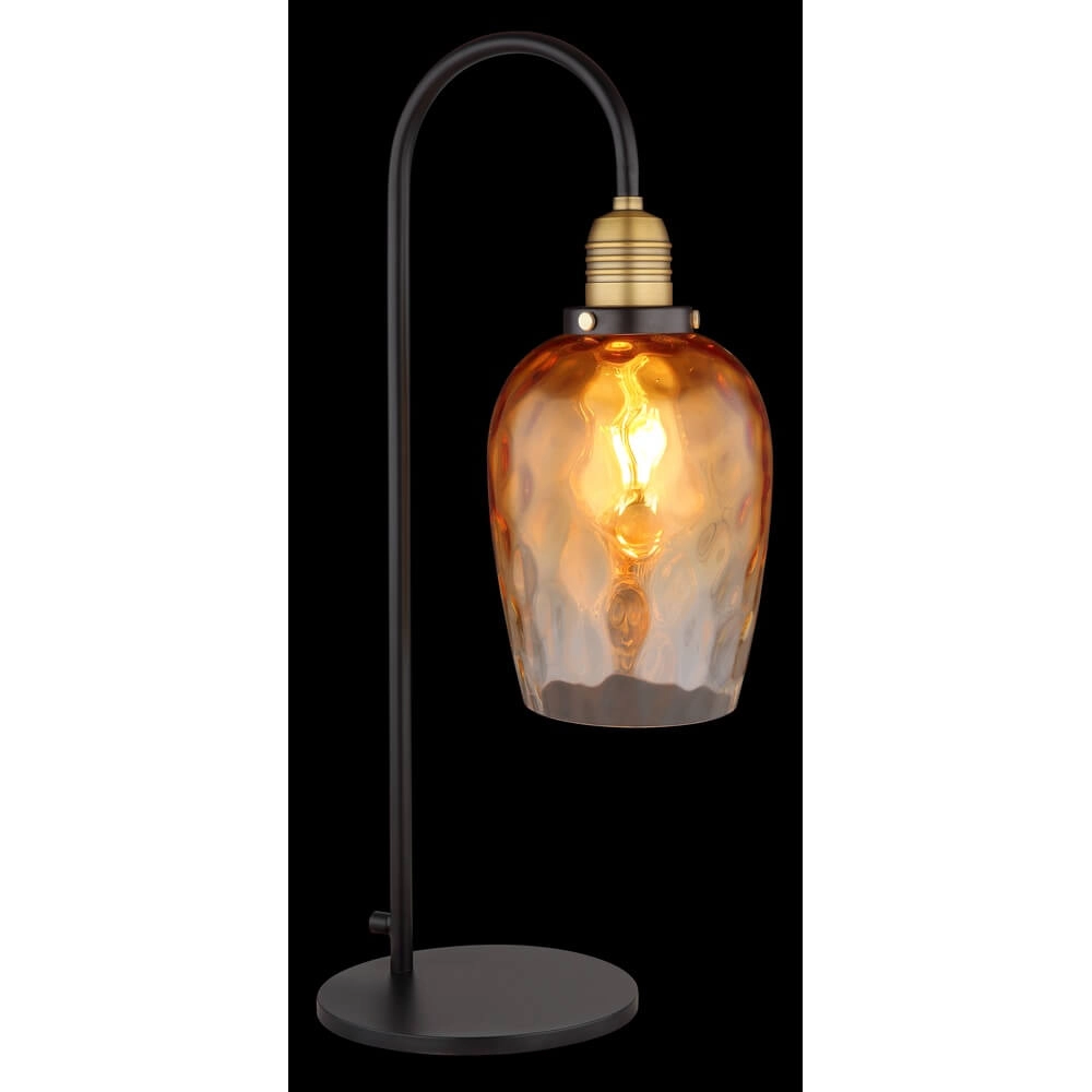 Tischlampe Salvy Braunglas-Wabe Globo 9007371454600